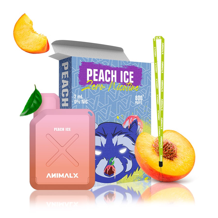 PEACH-ICE PODS DESECHABLE ANIMAL X